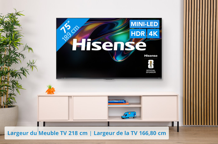 Hisense RGB Mini-LED 75" UR8S (2026) visuel Coolblue 1