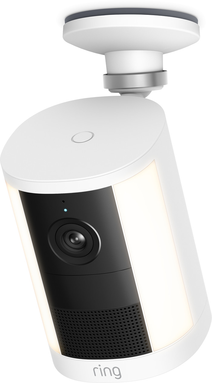 Ring Spotlight Camera 2e Generatie Batterij Wit rechterkant