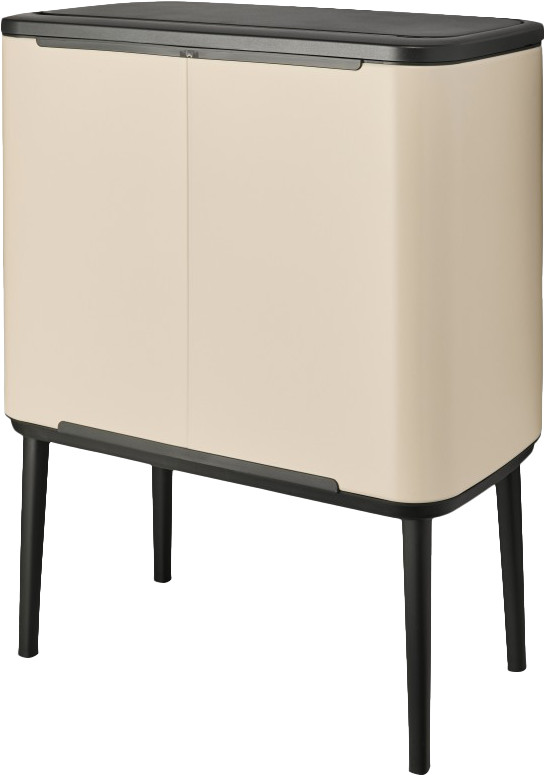 Brabantia Bo Touch Bin Poubelle 3 x 11 Litres Soft Beige avant