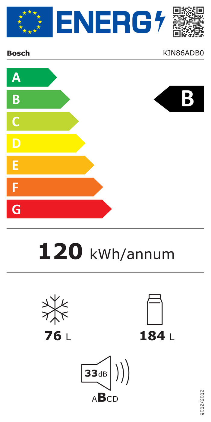 Bosch KIN86ADB0 energielabel