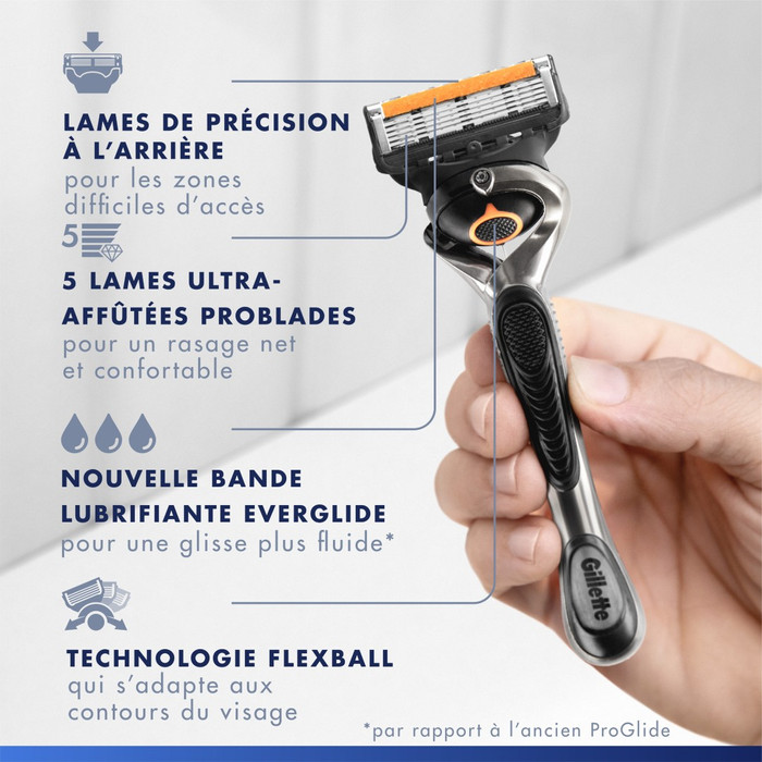 Gillette Proglide Recharges de Rasoir (12 pièces) visuel fournisseur