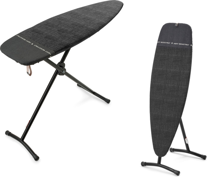 Brabantia Strijkplank en Stoombord D - 2 in 1- 135x45 cm - Denim Black voorkant