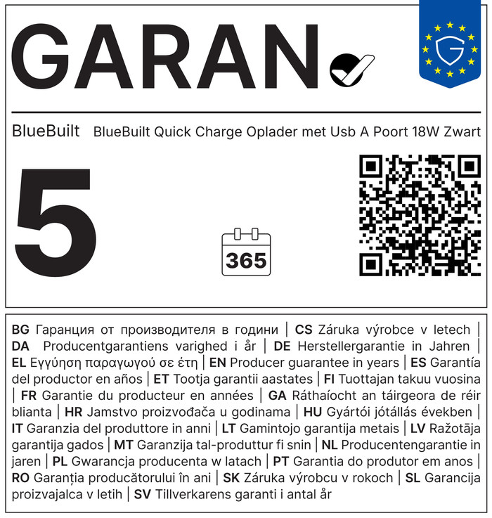 Sennheiser Accentum Plus Black + BlueBuilt Quick Charge Charger with USB-A Port 18W Black