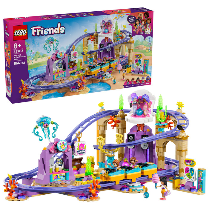LEGO Friends - Les Montagnes Russes des Sirènes 42703 côté droit