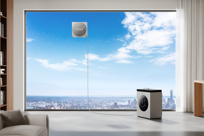 Ecovacs WINBOT W3 OMNI product in gebruik
