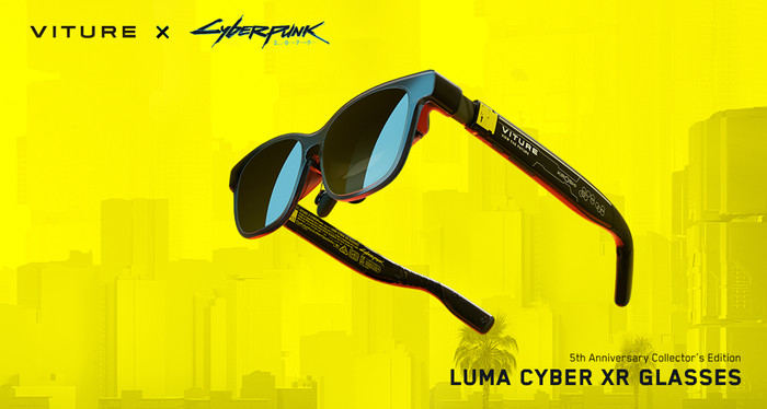 VITURE x Cyberpunk 2077 Luma Cyber XR bril visual leverancier