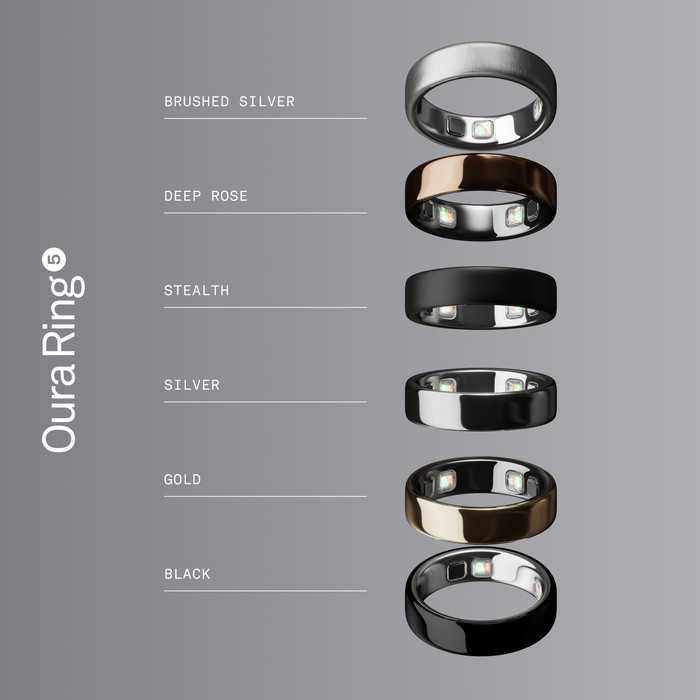 Oura Ring 5 Taille 9 Argent visuel fournisseur