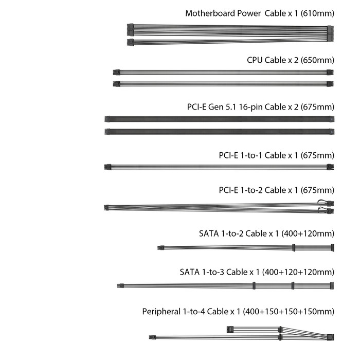 ASUS TUF Gaming 1200W Gold accessoire