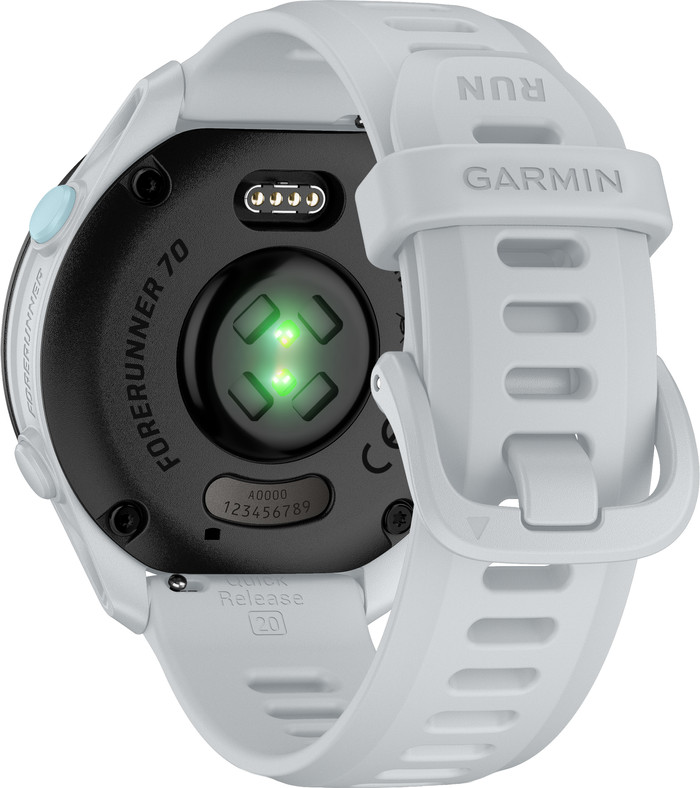 Garmin Forerunner 70 43 mm Wit achterkant
