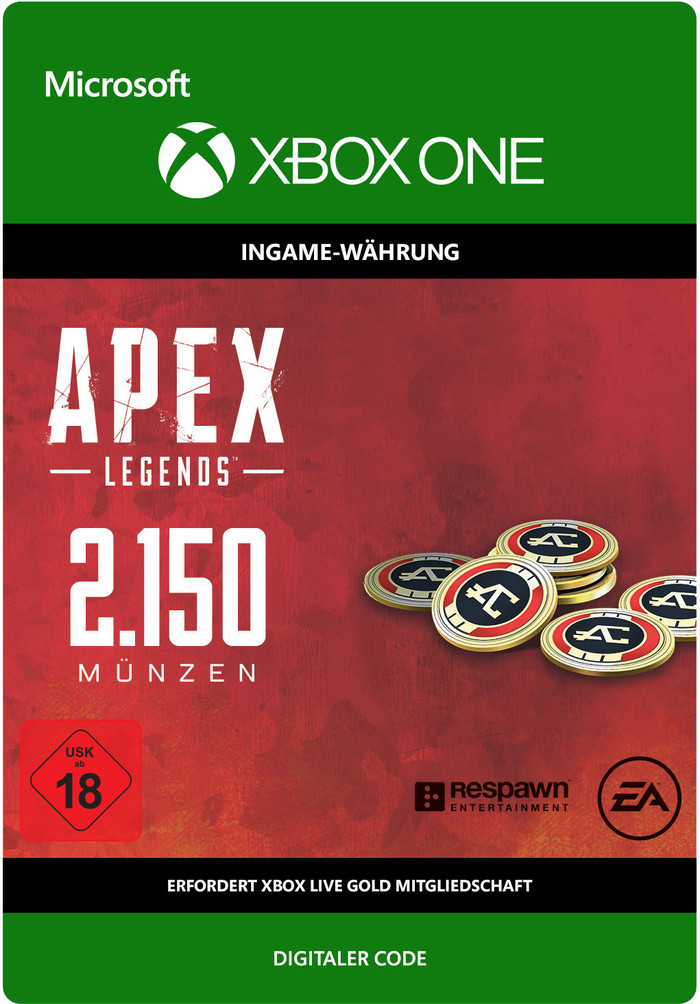 APEX Legends: 2150 Coins Xbox One - Digitaal voorkant