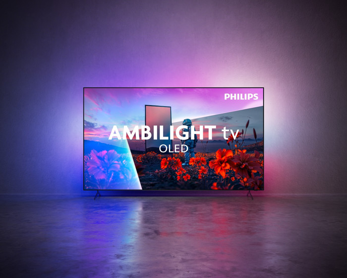 Philips Ambilight 55" OLED811 (2026) product in gebruik