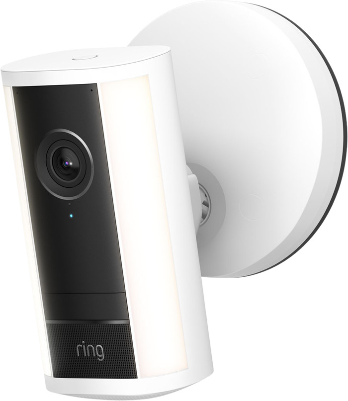 Ring Spotlight Camera Pro 2e Génération Filaire Blanc côté droit