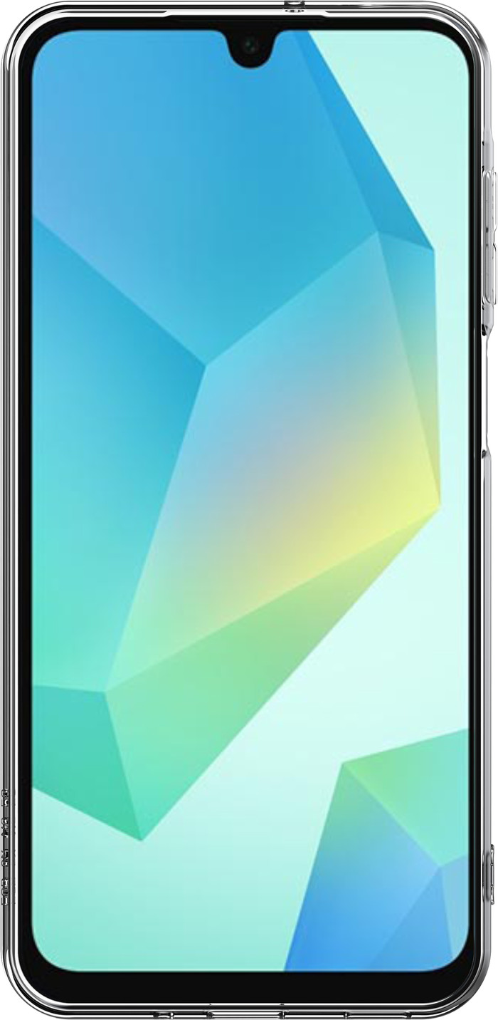 Just in Case Soft Design Samsung Galaxy A16 Back Cover Transparant voorkant