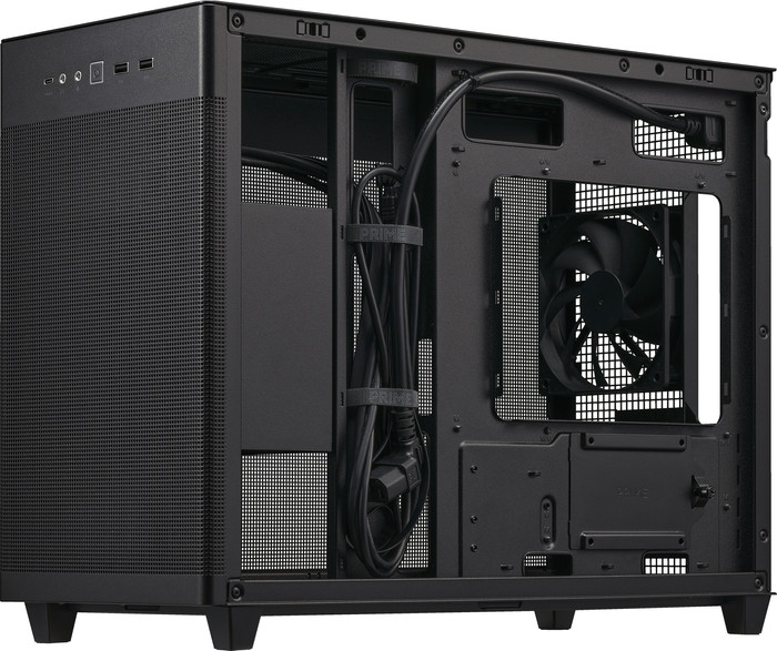 ASUS PRIME AP201 MESH Zwart rechterkant