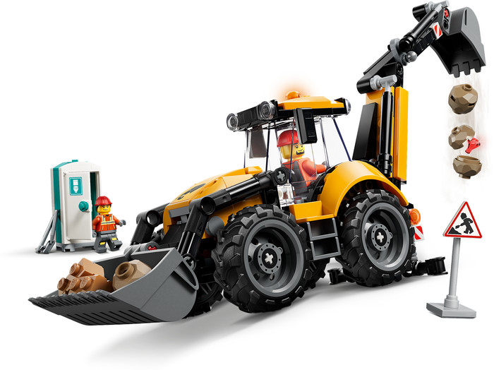 LEGO City - Le Tractopelle Jaune 60480 détail