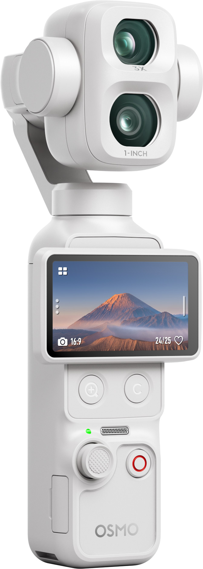 DJI Osmo Pocket 4P (Pro) Blanc côté droit