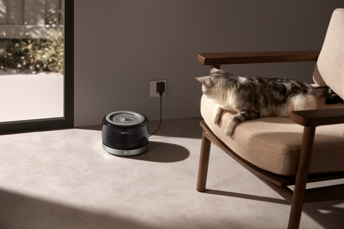 Mova Drinkfontein WF20 Pro Zwart product in gebruik