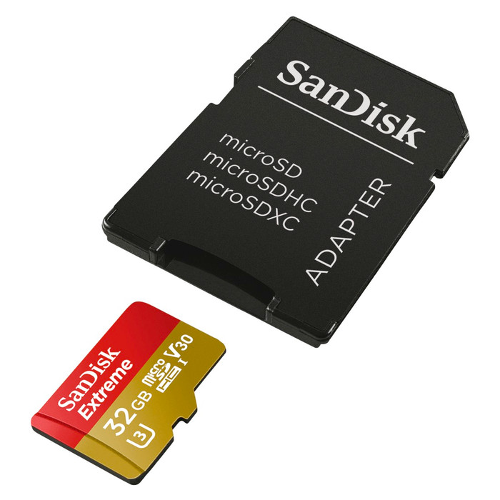 SanDisk microSDHC Extreme 32GB 60MB/s product in use
