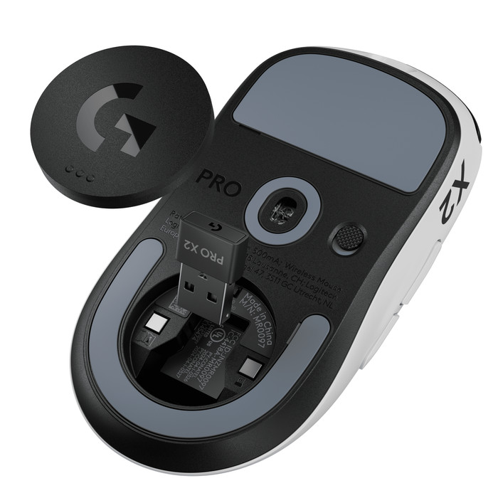 Logitech G PRO X2 SUPERSTRIKE LIGHTSPEED Wireless Gaming Mouse bottom