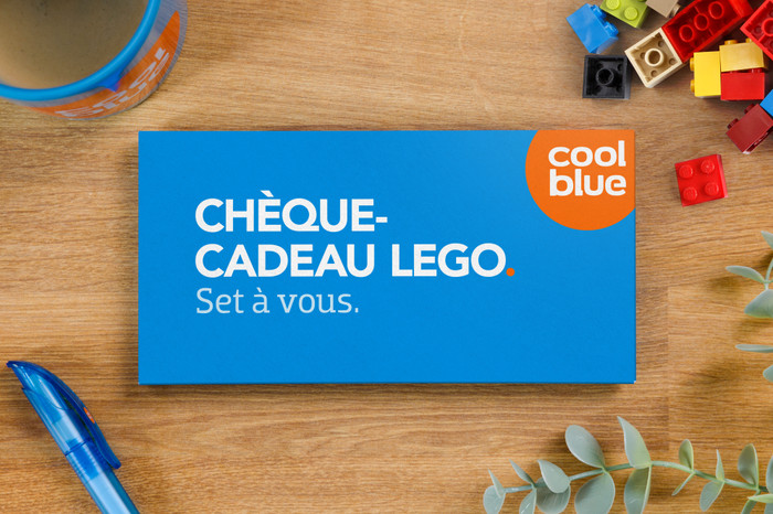 LEGO cadeaubon 25 Euro (franse versie) product in gebruik