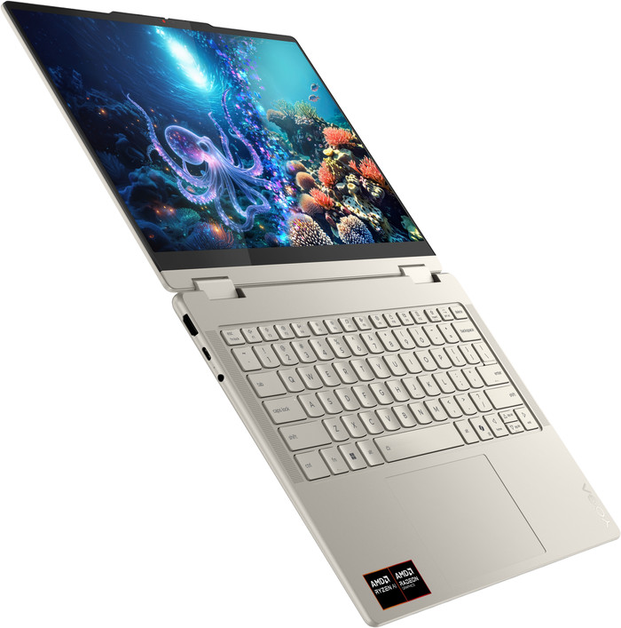 Lenovo Yoga 7 2-in-1 OLED Copilot+ PC 14AKP10 83JR0091MB Azerty detail