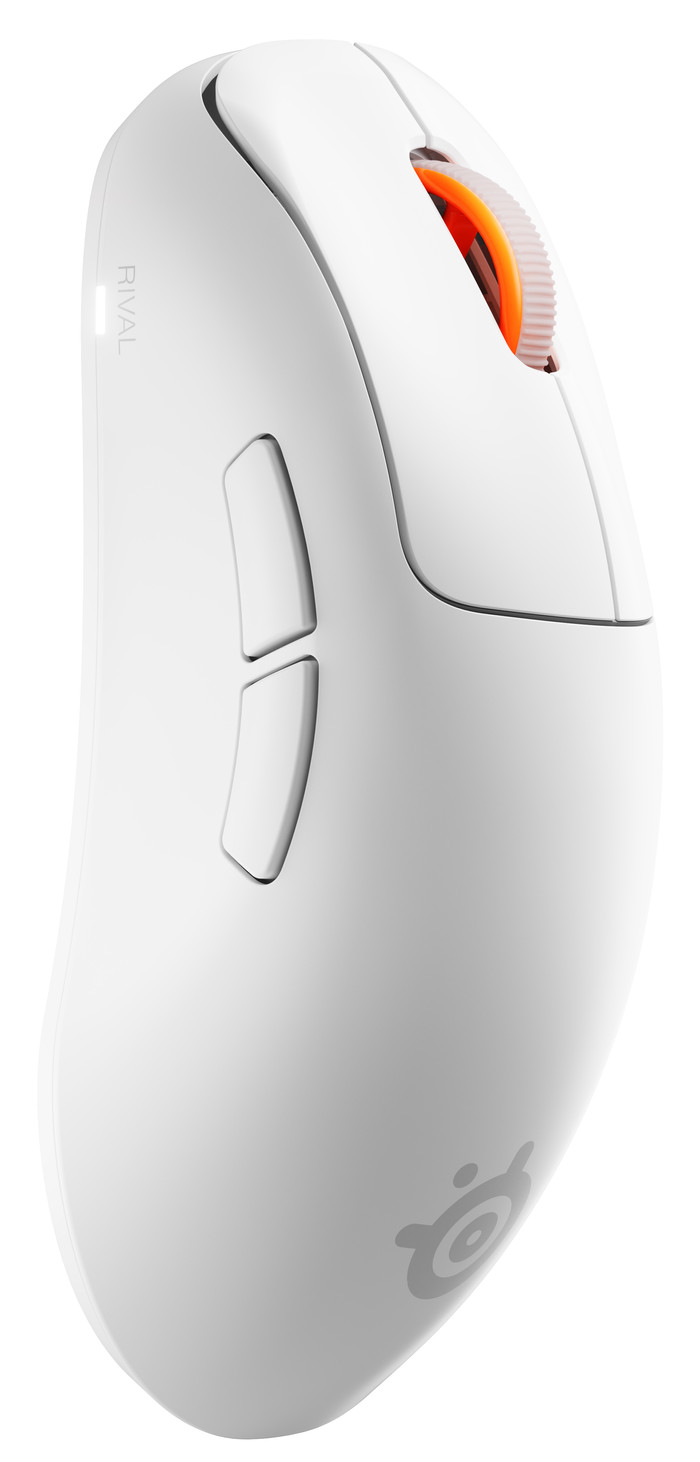 SteelSeries Rival Pro WL Draadloze Gaming Muis Wit linkerkant