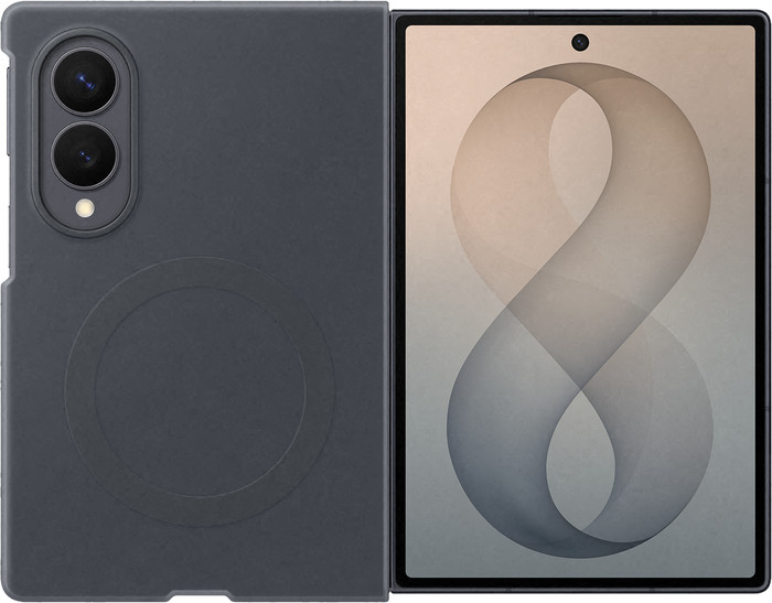 Samsung Galaxy Z Fold 8 Silicone Back Cover with Magnet Black Main Image