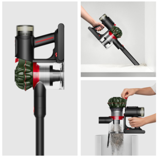 Dyson V8 Cyclone Fluffy product in gebruik