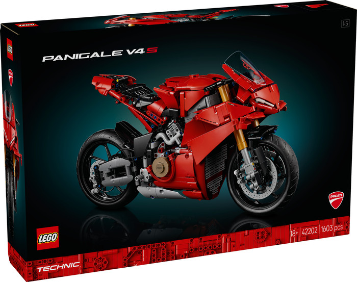 LEGO Technic Ducati Panigale V4 S motor 42202 verpakking