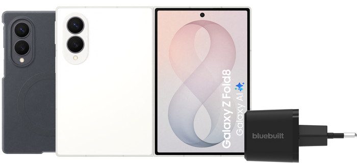 Samsung Galaxy Z Fold 8 256GB White 5G + Accessory Pack Main Image