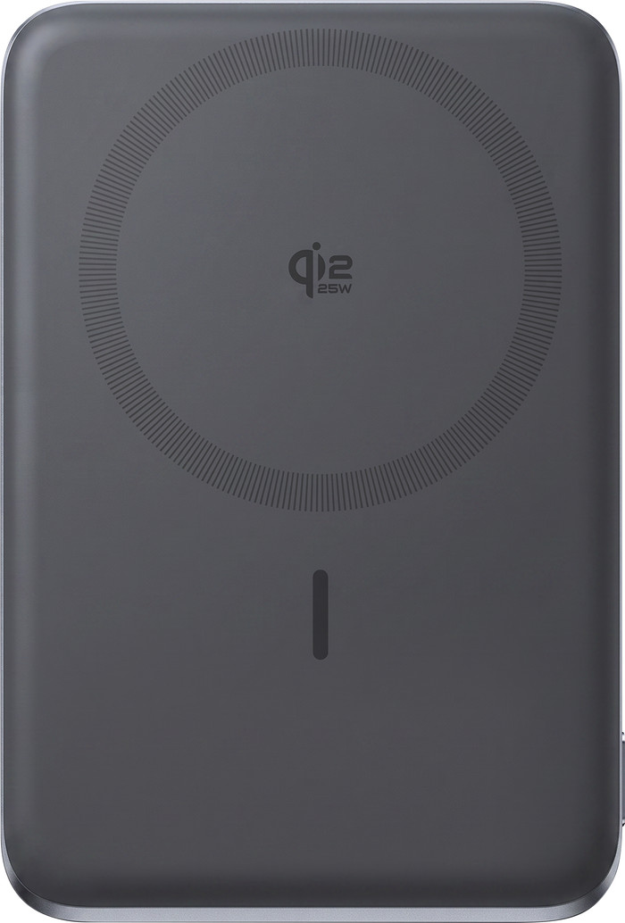 Anker Batterie Externe Sans Fil 10 000 mAh avec MagSafe et Qi2 25W Gris dessus