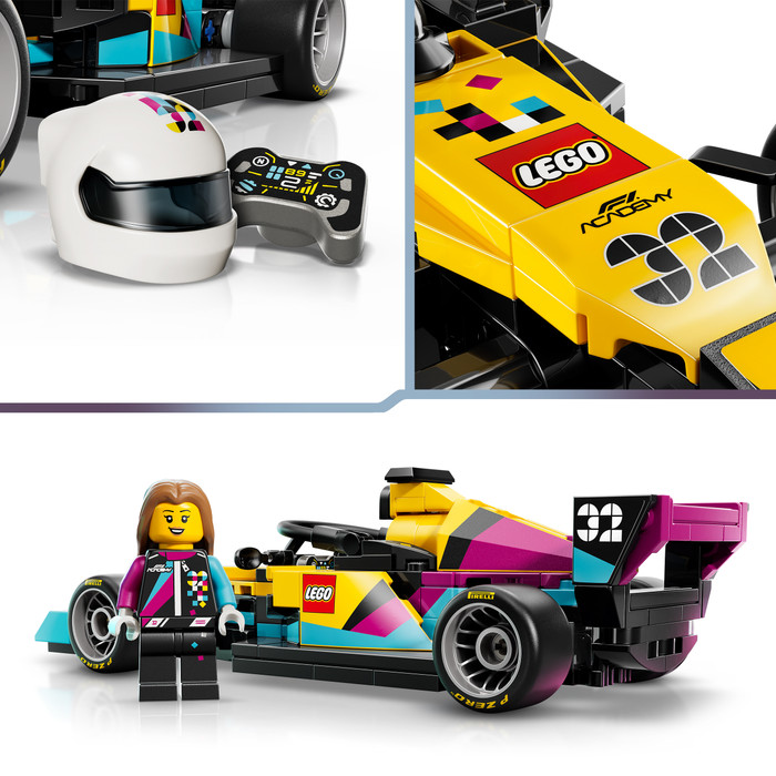 LEGO Speed Champions F1 ACADEMY racewagen 77258 product in gebruik