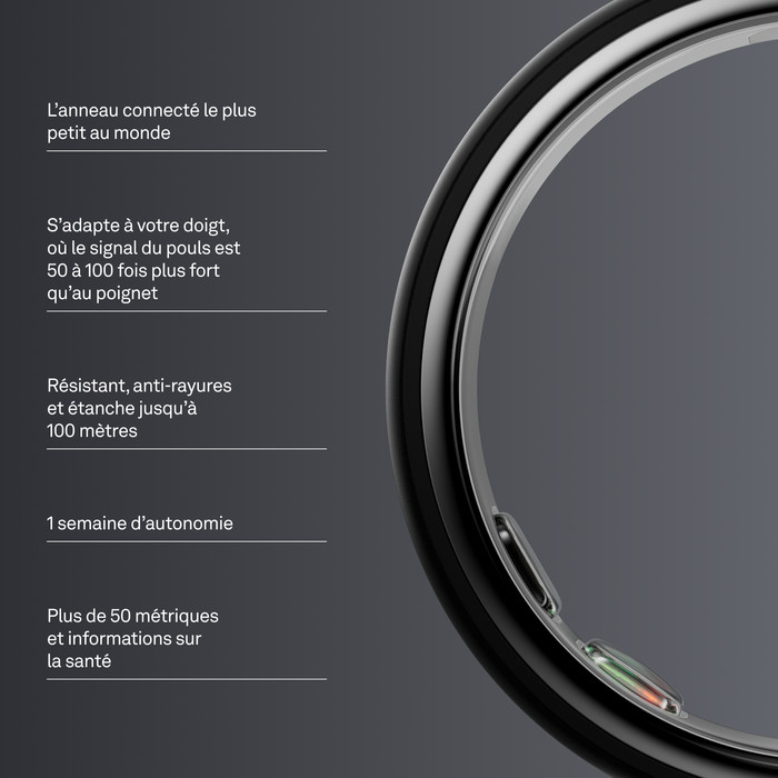 Oura Ring 5 Taille 13 Stealth visuel fournisseur