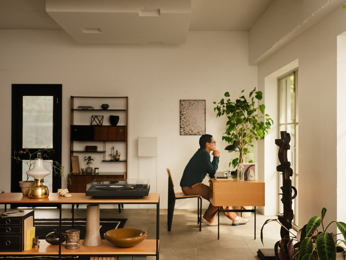 Sony PS-LX5BT Zwart product in gebruik