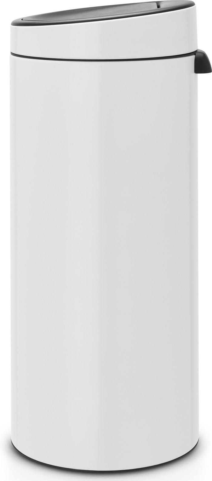 Brabantia Touch Bin 30L White + Trash Bags (120 units) right side