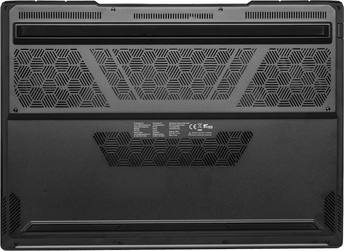 PCSpecialist Recoil 16 AMD 5070 Ti Azerty onderkant