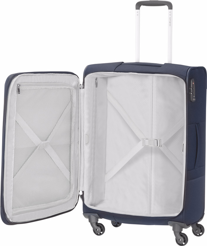 Samsonite Base Boost Expandable Spinner 78cm Navy Blue inside