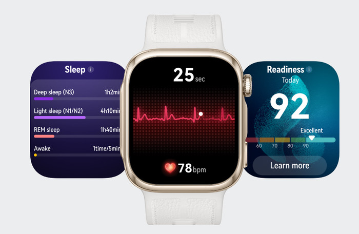 Huawei Watch D3 Zwart product in gebruik
