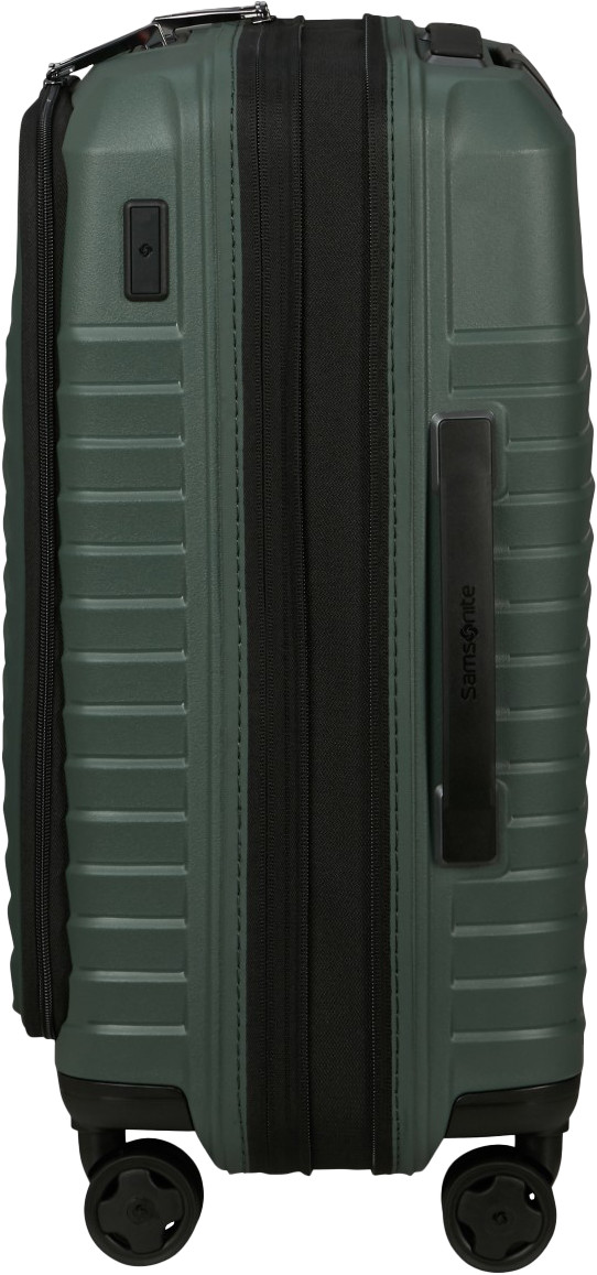 Samsonite Intuo Valise à 4 Roulettes Easy Access Extensible 55 cm Olive Green côté gauche