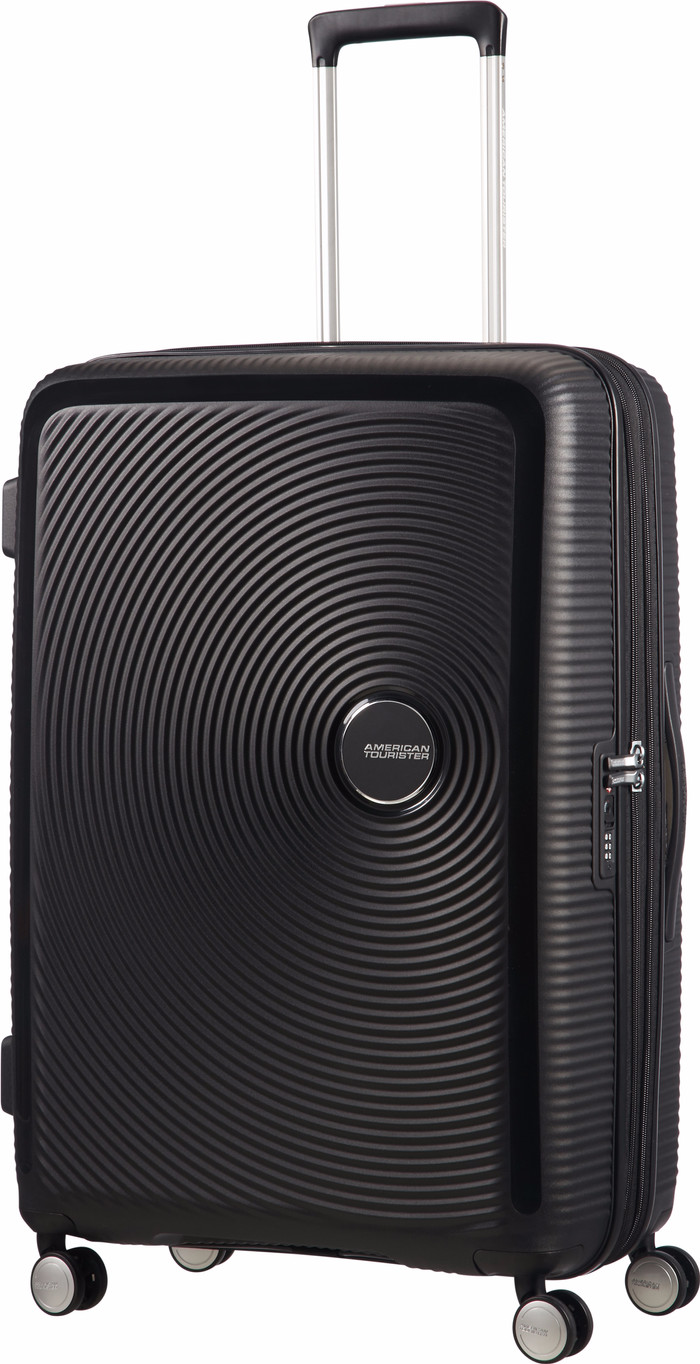 American Tourister Soundbox Expandable Spinner 77cm Bass Black rechterkant