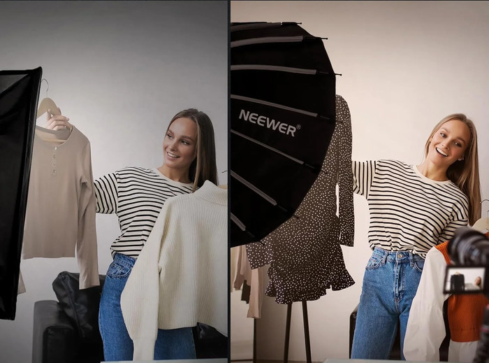Neewer SF55Q product in gebruik