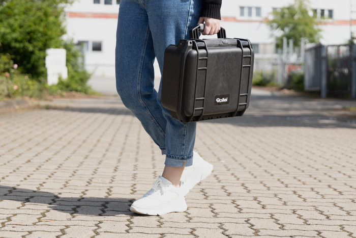 Rollei Hard Case 3730 Koffer product in gebruik
