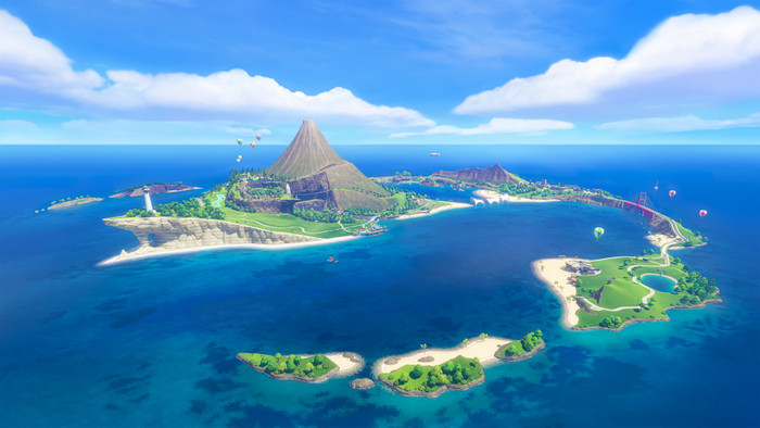 Nintendo Switch 2 + Nintendo Switch Sports Resort product in gebruik