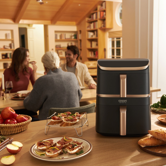Cosori Turbo Tower Pro Smart product in gebruik