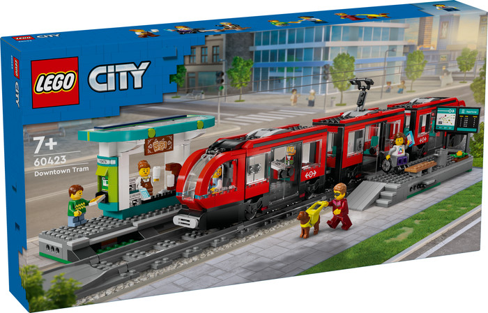 LEGO City Downtown Streetcar and Station 60423 packaging