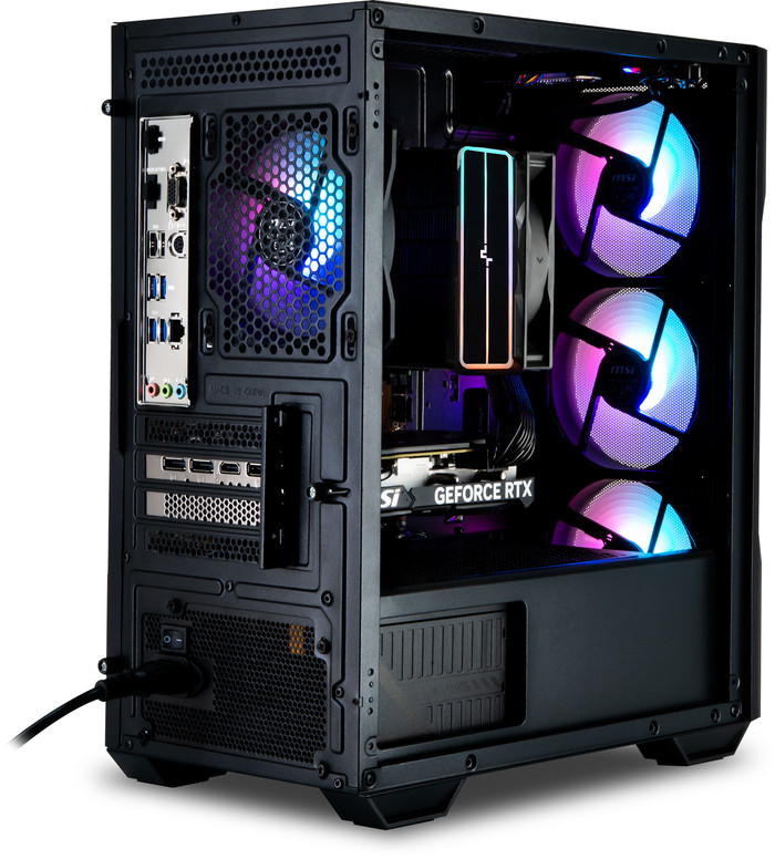 Cobalt x Powered by MSI - Tier 2 - RTX 5060 Ti - Ryzen 7 5700X - 32 Go - 1 To SSD arrière