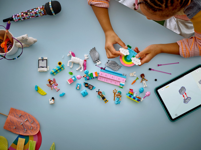 LEGO Friends Costume Party with Unicorn and Fairy 42661 product in use