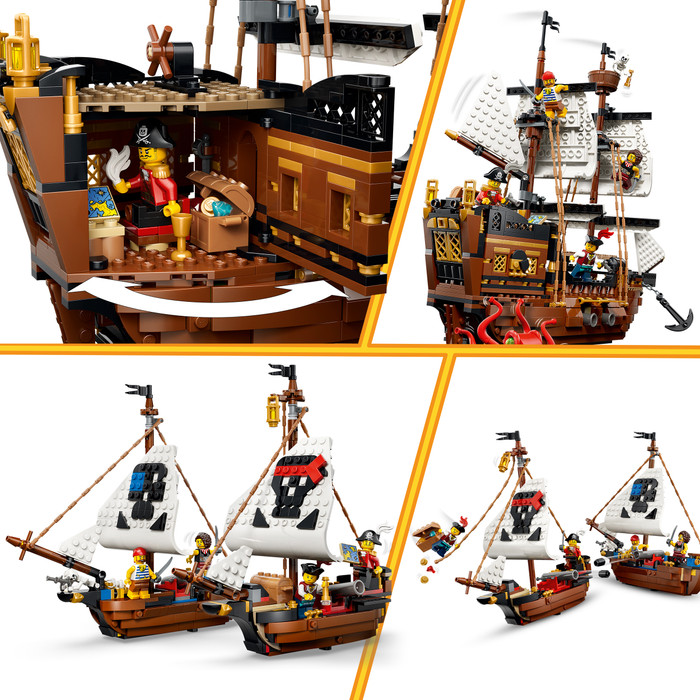LEGO Creator 3-in-1 Klassiek Piratenschip 31387 product in gebruik