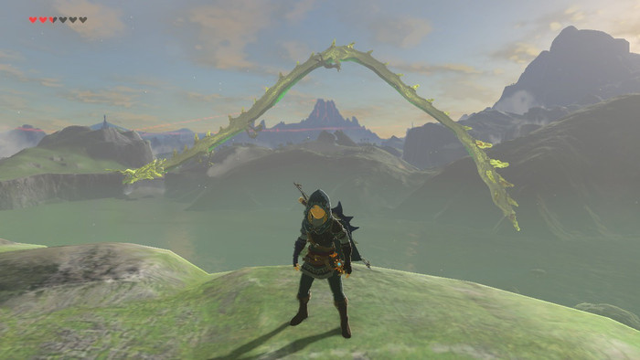 The Legend of Zelda: Breath of the Wild Nintendo Switch product in use