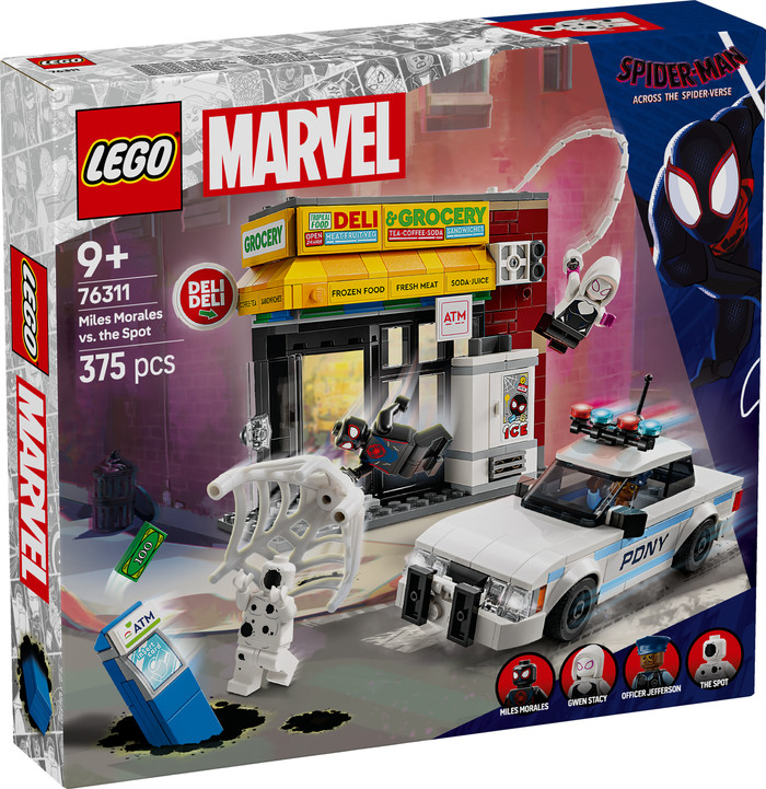 LEGO Marvel Spider-Verse Miles Morales vs The Spot 76311 packaging